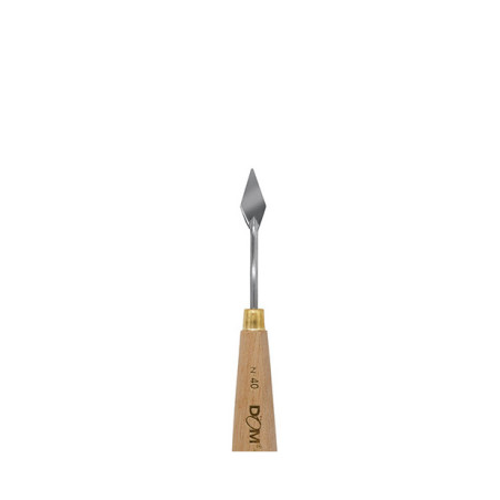 Spatola in metallo impugnatura legno per pittura n.40 70x12mm