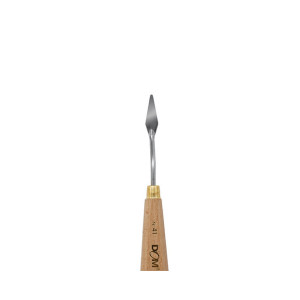 Spatola in metallo impugnatura legno per pittura n.41 cm.75x9