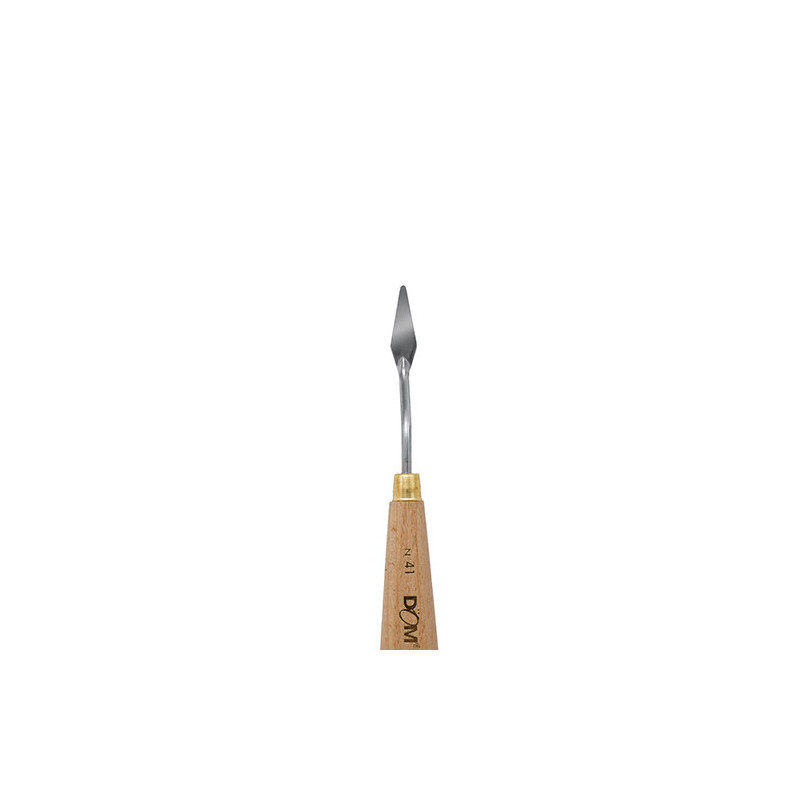 Spatola in metallo impugnatura legno per pittura n.41 cm.75x9