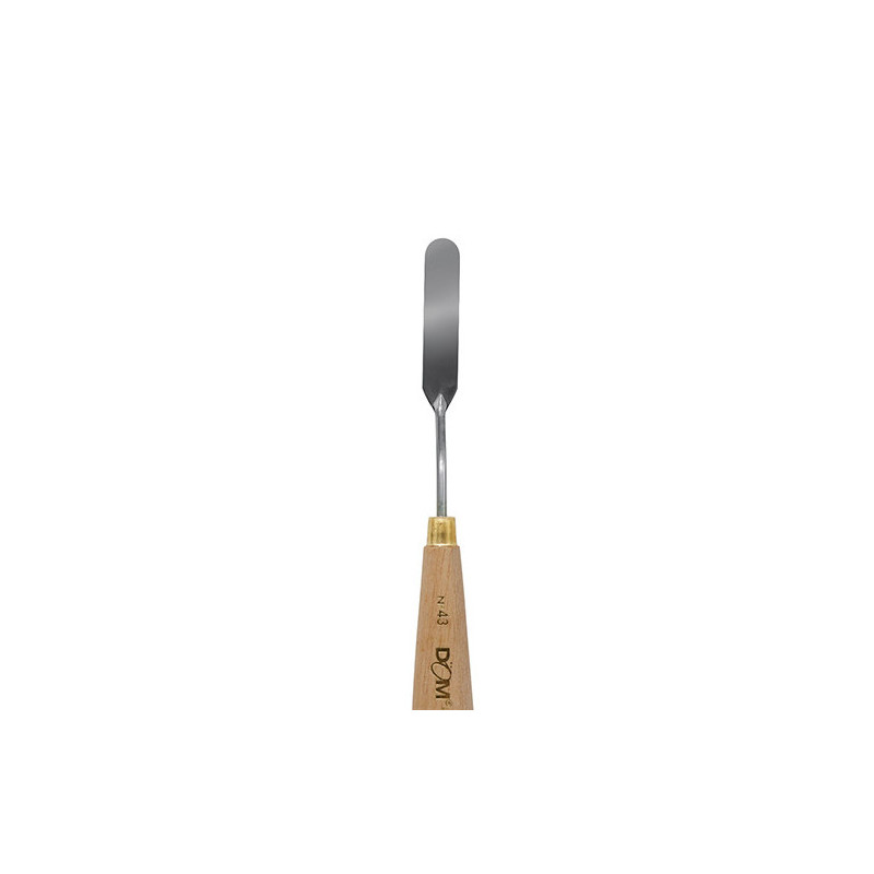 Spatola in metallo impugnatura legno per pittura n.43 102x8mm
