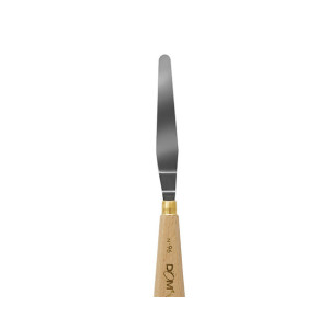 Spatola in metallo impugnatura legno per pittura n.96 103x17mm