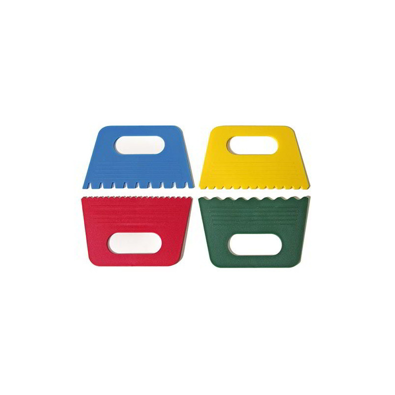 Spatole e pettini per pittura -set 4pz