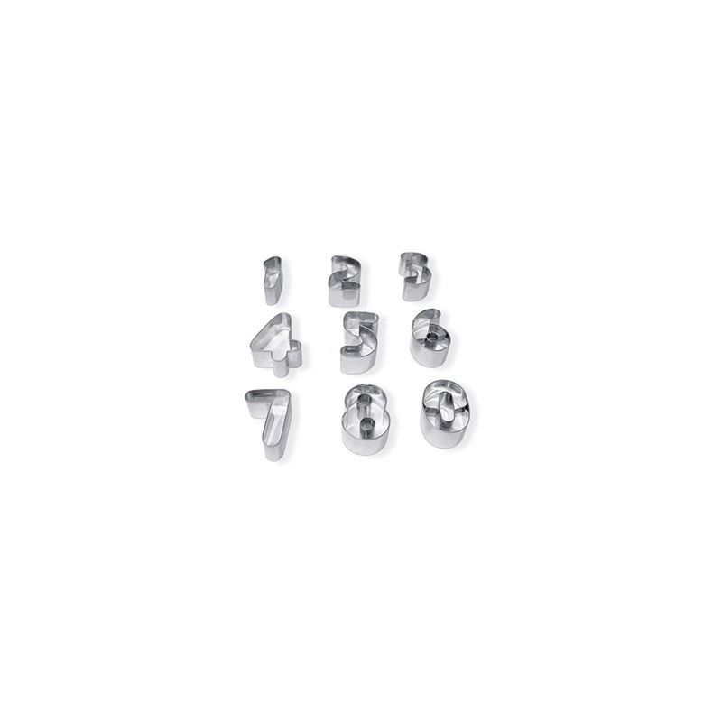 Stampini / formine in acciaio 9pz numeri