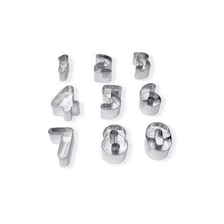 Stampini / formine in acciaio 9pz numeri