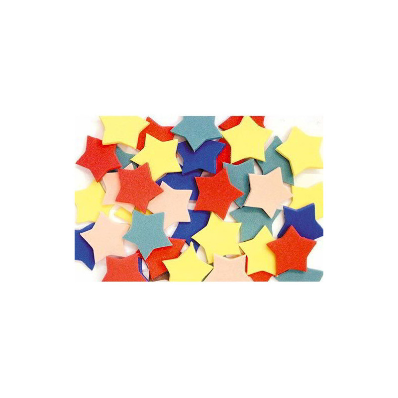 Stelle in gomma eva assort.100pz