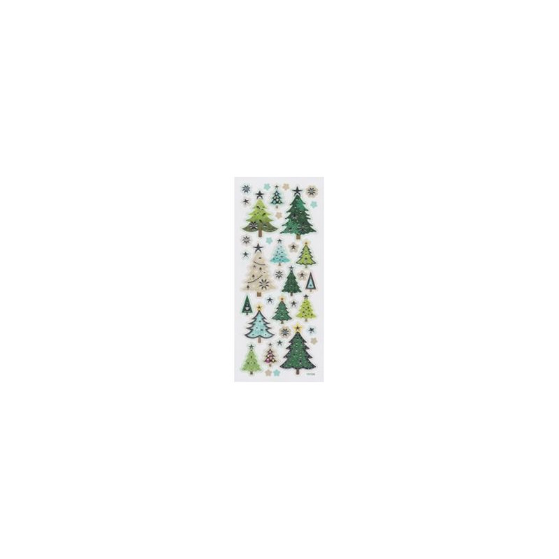 Stickers adesivi a rilievo Albero di Natale