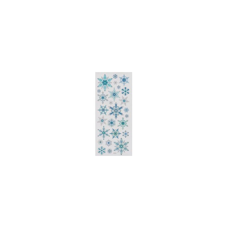 Stickers adesivi con brillantini Fiocchi di neve