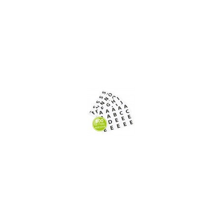 stickers lettere in set da 800 pezzi, mm.40x40.