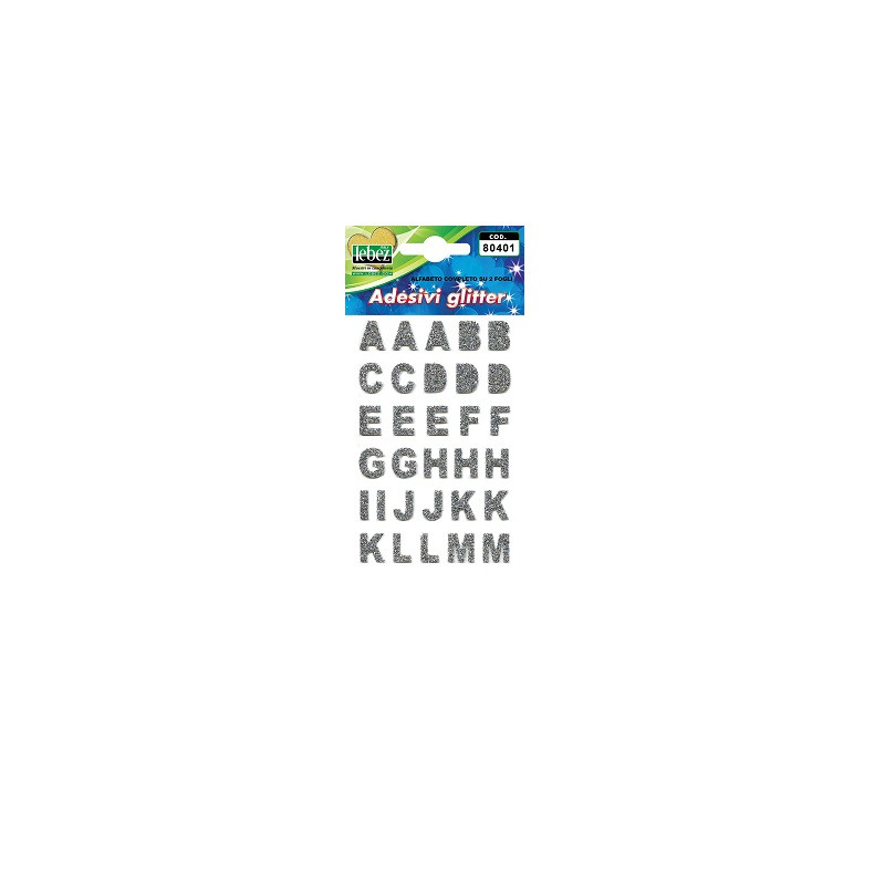 Stickers Lettere oro / argento 2fg