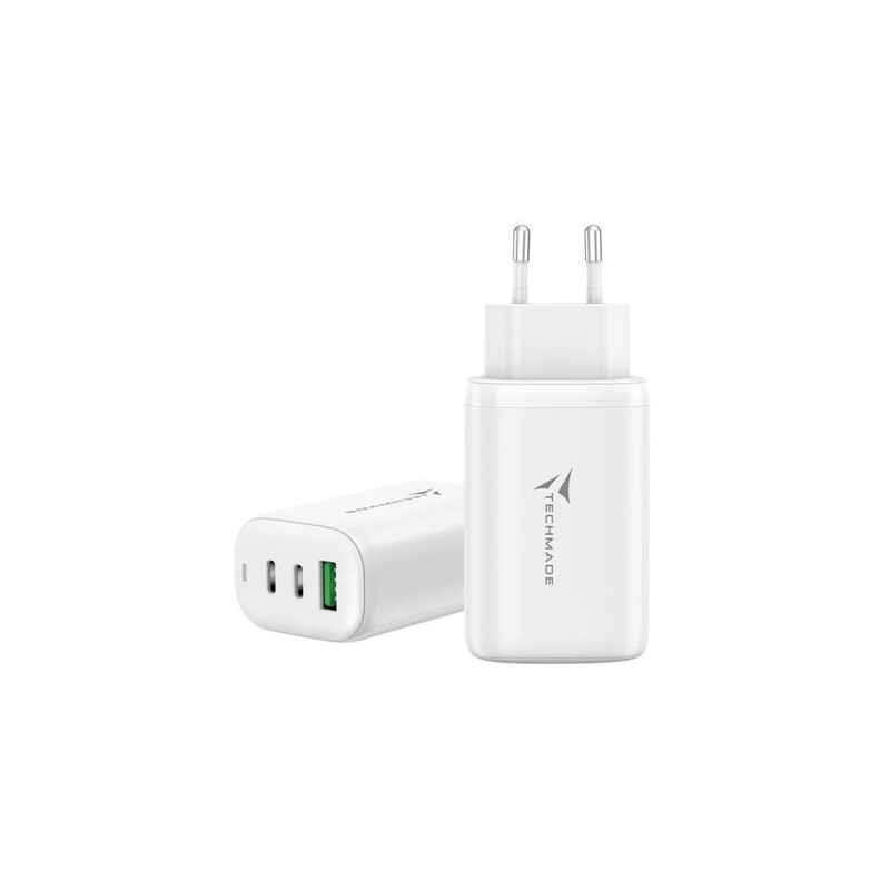 CARICATORE USB A+ 2xTYPE-C 65 WATT BIANCO