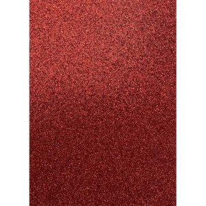 Cartoncino Fabriano glitterato  50x65 rosso 330gr