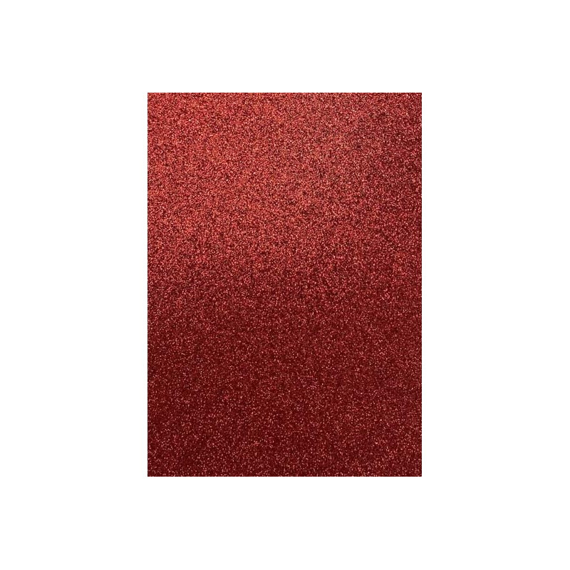 Cartoncino Fabriano glitterato  50x65 rosso 330gr