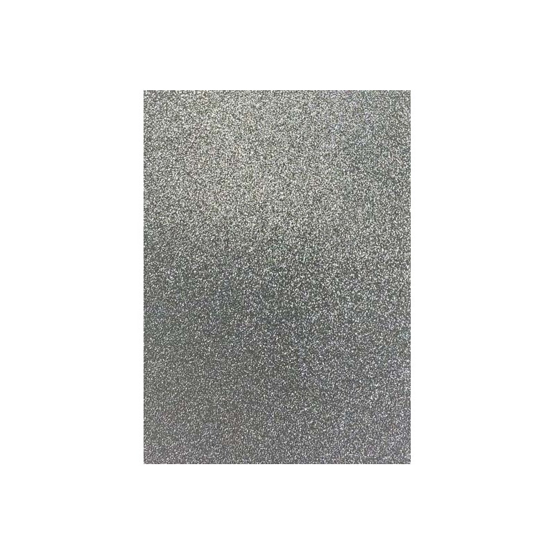 Cartoncino Fabriano glitterato 50x65 argento 330gr