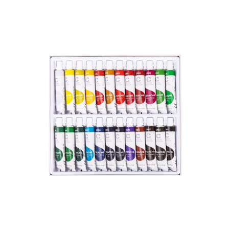 Colori a Tempera a 24pz assortiti ml.12 Deli