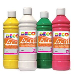 Colori a tempera acrilica 250gr giallo DECO
