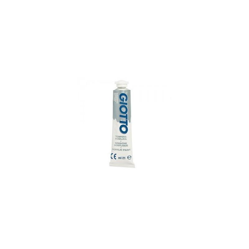 Colori a tempera acrilica argento giotto da 21 ml