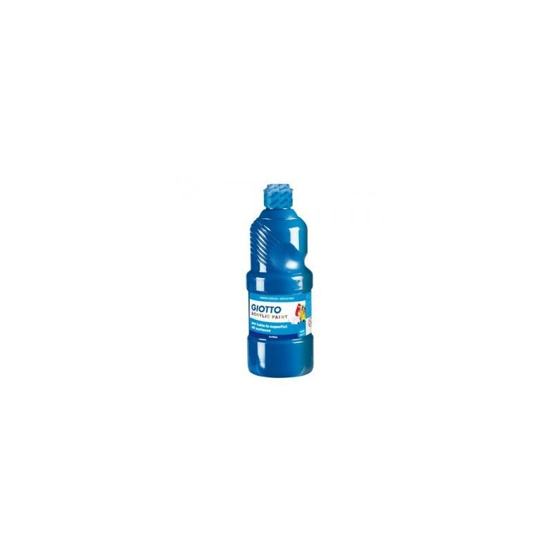 Colori a tempera acrilica ciano 500gr giotto