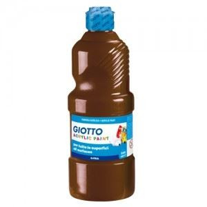 Colori a tempera acrilica marrone 500gr giotto