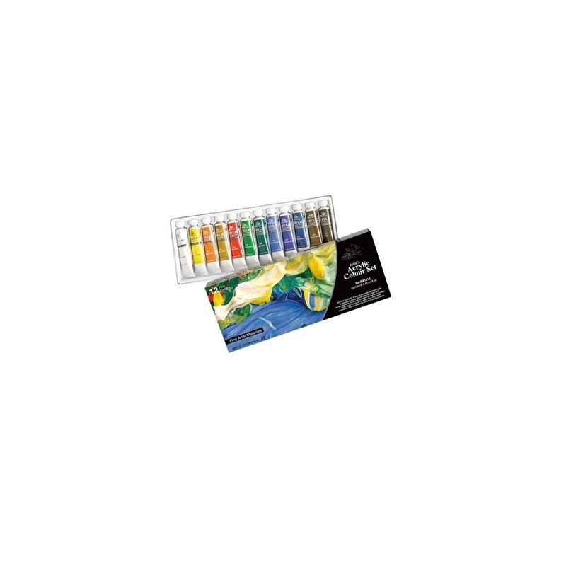 Colori a tempera acrilica ml.12 12pz