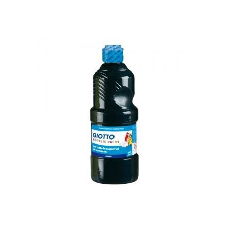 Colori a tempera acrilica nero 500gr giotto