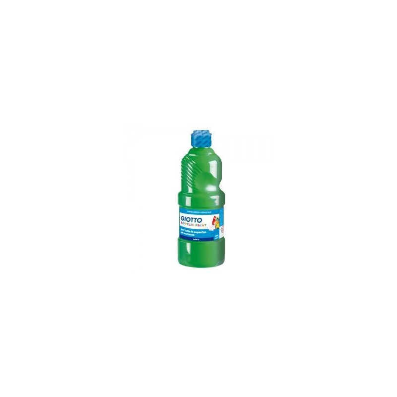 Colori a tempera acrilica verde 500gr giotto
