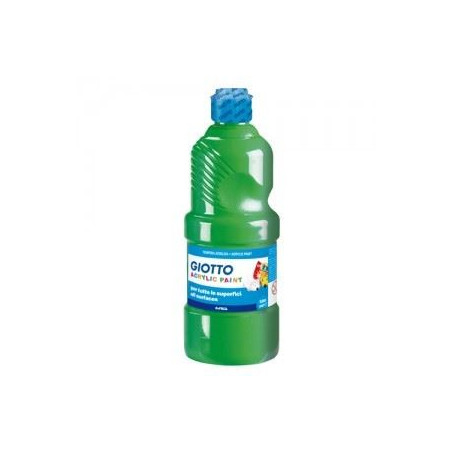 Colori a tempera acrilica verde 500gr giotto