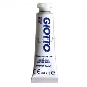colori a tempera giotto tubo 3 bianco da 7,5 ml