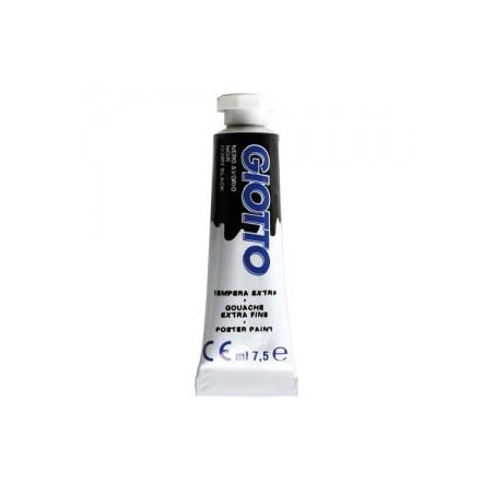 colori a tempera giotto tubo 3 nero da 7,5ml