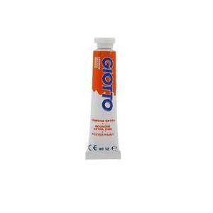 Colori a tempera giotto tubo 4 arancio da 12ml