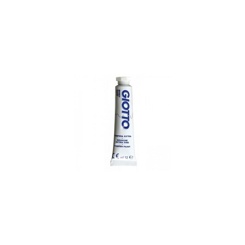 Colori a tempera giotto tubo 4 bianco da 12ml
