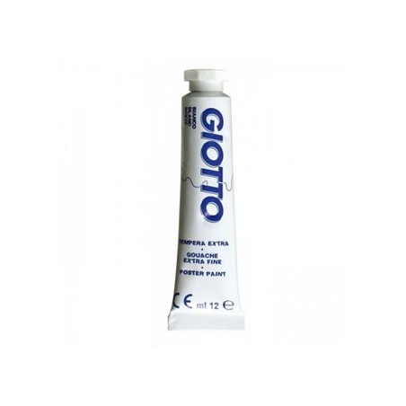 Colori a tempera giotto tubo 4 bianco da 12ml