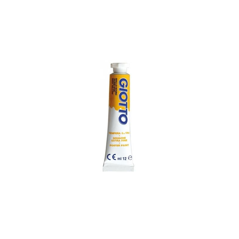 Colori a tempera giotto tubo 4 giallo scuro da 12ml