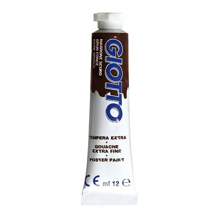 Colori a tempera giotto tubo 4 marrone da 12ml