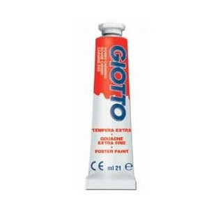 Colori a tempera giotto tubo 4 rosso carminio da 12ml