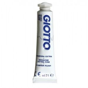 Colori a tempera Giotto tubo 7 bianca da 21 ml