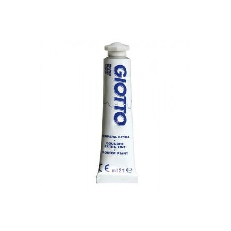 Colori a tempera Giotto tubo 7 bianca da 21 ml