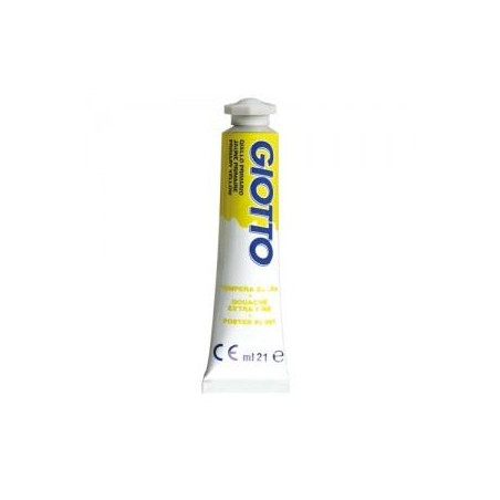 Colori a Tempera giotto tubo 7 giallo limone da 21 ml