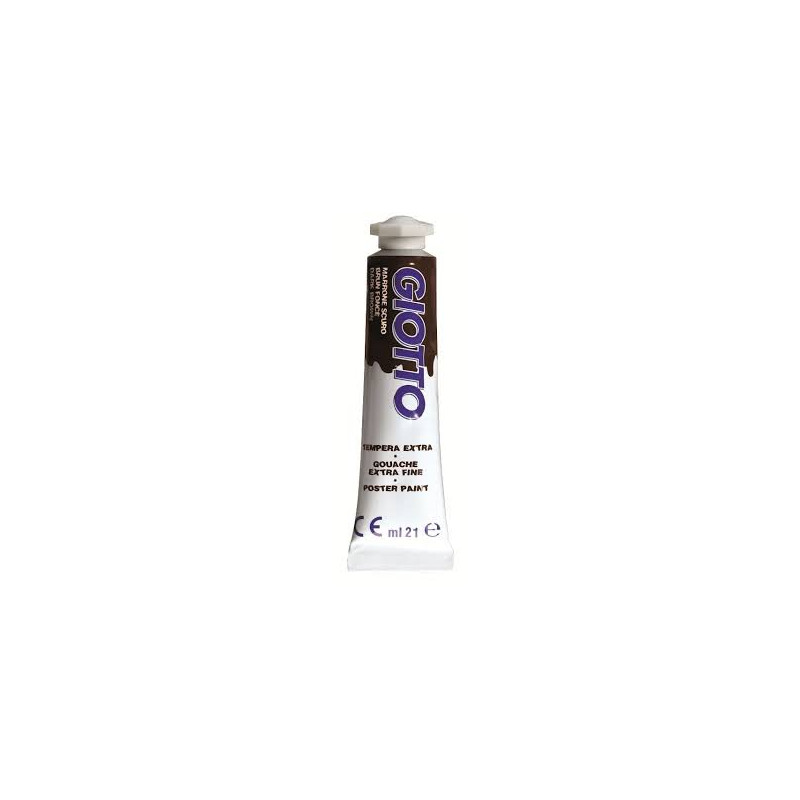 Colori a Tempera giotto tubo 7 marrone scuro da 21 ml