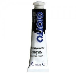 Colori a tempera Giotto tubo 7 nero da 21 ml
