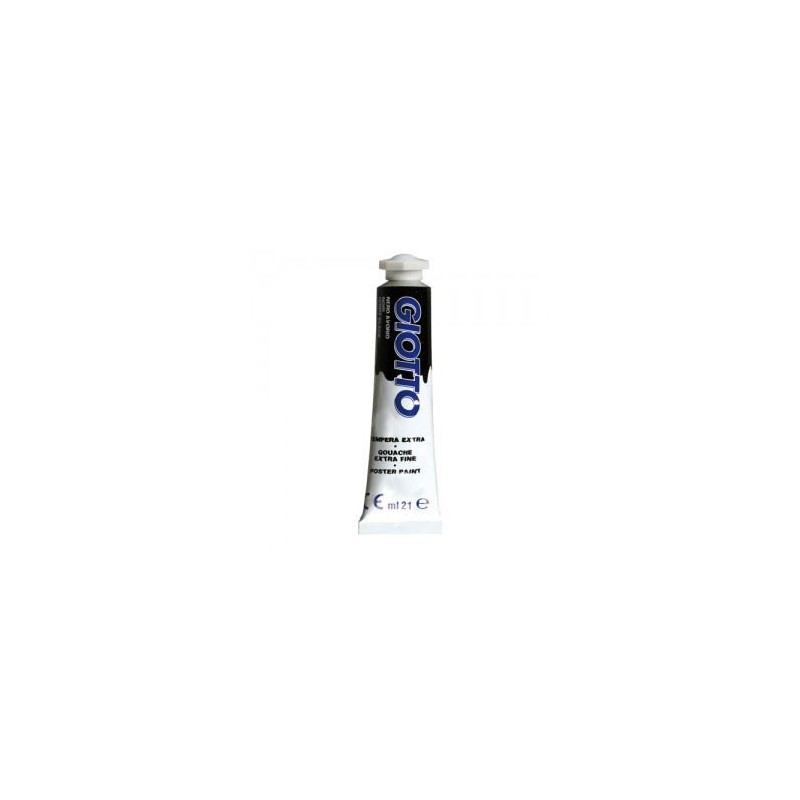 Colori a tempera Giotto tubo 7 nero da 21 ml