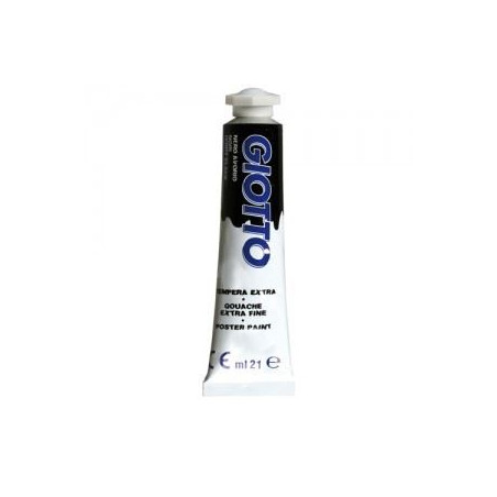 Colori a tempera Giotto tubo 7 nero da 21 ml