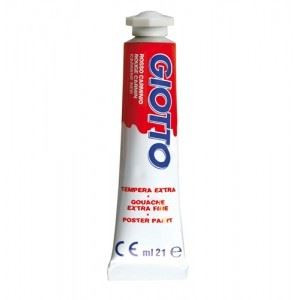 Colori a tempera Giotto tubo 7 rosso carminio da 21 ml