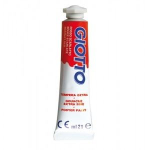 Colori a tempera Giotto tubo 7 rosso scarlatto da 21 ml