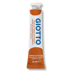 Colori a Tempera giotto tubo 7 terra di siena naturale da 21 ml