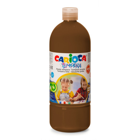 Colori a Tempera Pronta Carioca 1 lt. marrone