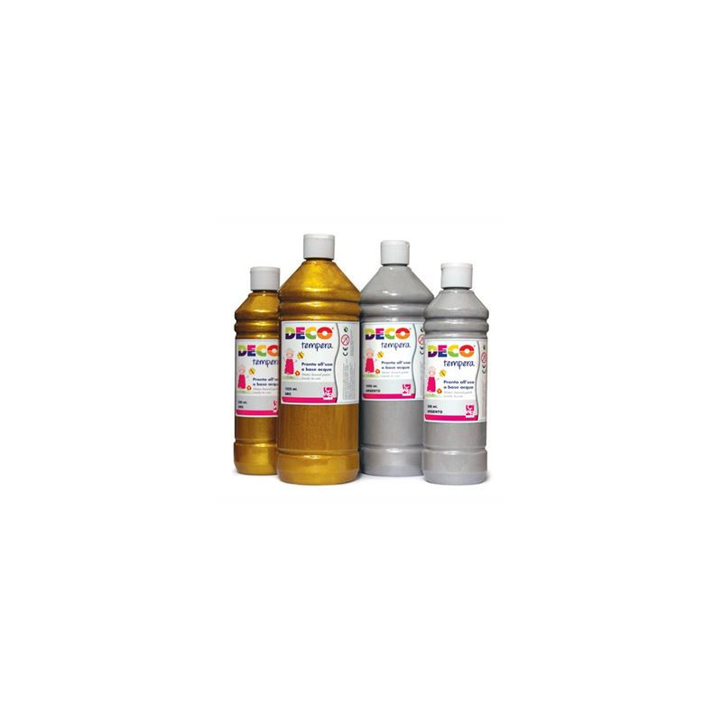 Colori a Tempera Pronta CWR 1 lt. Argento