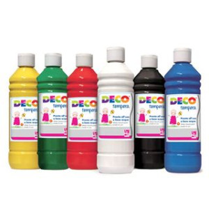 Colori a Tempera Pronta CWR 250ml nero