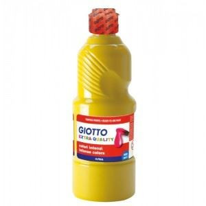 Colori a tempera pronta Giotto giallo scuro da 500ml