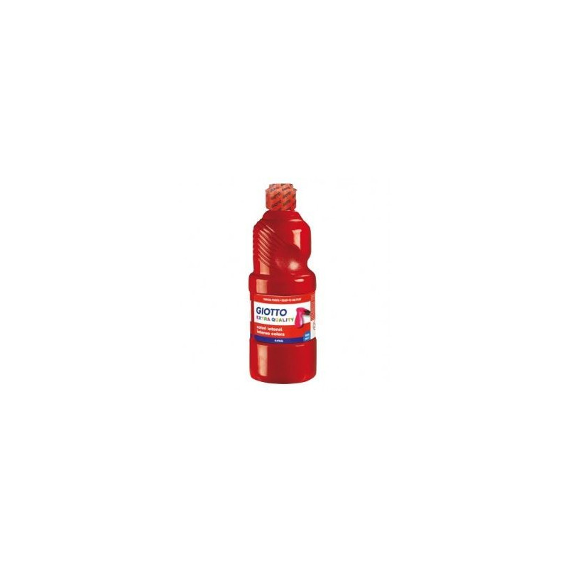 Colori a tempera pronta Giotto rosso vermiglione da 500ml