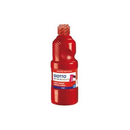 Colori a tempera pronta Giotto rosso vermiglione da 500ml